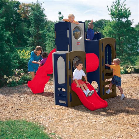 This should be easy to do, as it is only held on by a few screws. . Little tikes climber and slide